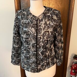 Laura Ashley Black and White Petite Small Jacket